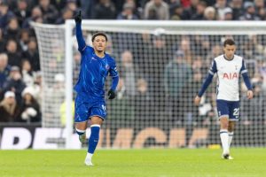 Chelsea fans escorted out of Tottenham Hotspur Stadium after celebrating Jadon Sancho goal