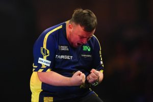 Luke Littler reveals what he really ‘didn’t like’ as he beats some early nerves to reach PDC World Championship last 16