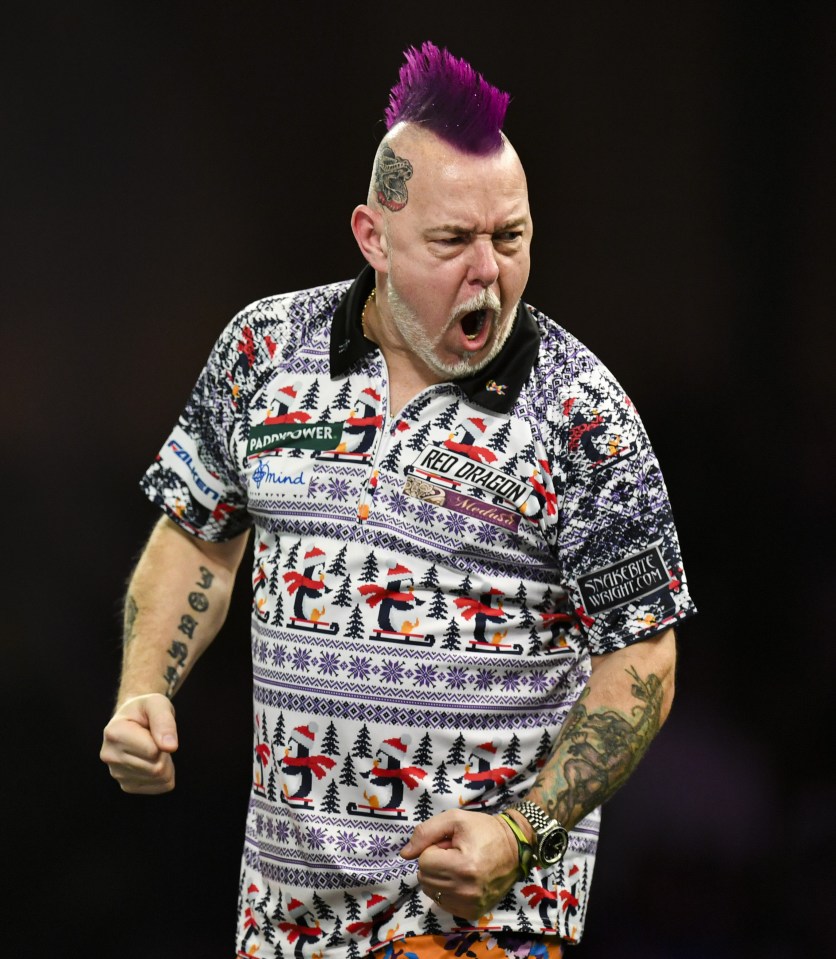 World Darts Championship star Peter Wright’s famous mohawk is sculpted by his wife – who gives him £200-per-week wage