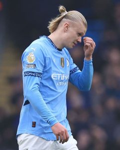 ‘He’s tired’ – Pep Guardiola lets slip Erling Haaland has become a DAD with partner Isabel Johansen after Man City win