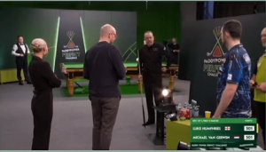 Michael van Gerwen’s reaction to Shaun Murphy miss speaks volumes after feisty row during Paddy Power challenge