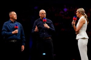 Who are the Sky Sports commentators for the PDC World Darts Championships 2025?