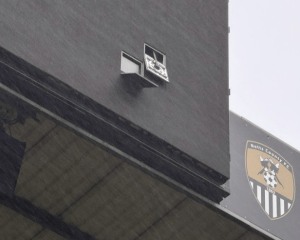 ELF clash between Notts County and Colchester postponed over safety fears as Storm Darragh wrecks vital part of stadium