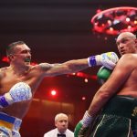 Moment Tyson Fury tells Oleksandr Usyk ‘you look like a sexy beast’ as heavyweight boxer shows off new look