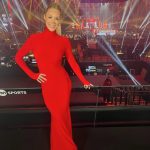 TNT Sports presenter who used to be in Gladiators steals show at Tyson Fury vs Oleksandr Usyk in incredible red dress