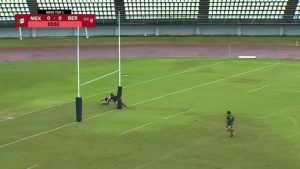 Rugby star suffers ‘craziest injury I’ve seen in all my years’ when he crashes into post and crossbar falls in his head