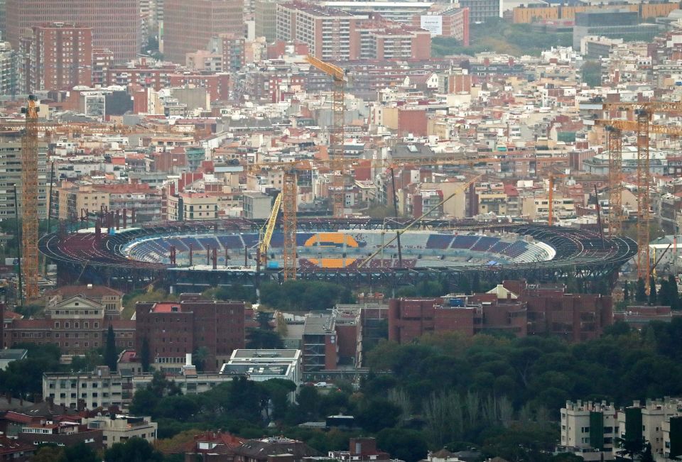 Barcelona will not be in new 105,000-capacity stadium on time ‘unless miracle occurs’ with Nou Camp still building site