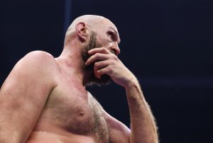 Tyson Fury storms out of ring and snubs interview after he is shown judges’ scorecards for Oleksandr Usyk defeat