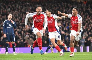 Arsenal 2 Man Utd 0: Amorim tastes defeat for first time at hands of fierce rivals as Arteta closes gap on Liverpool