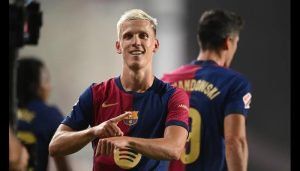 Dani Olmo’s Barcelona future in limbo over registration