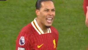 Virgil van Dijk caught ‘screaming’ at Trent Alexander-Arnold after Liverpool star’s disasterclass vs Man Utd