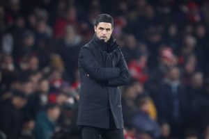 Mikel Arteta bizarrely appears to blame Carabao Cup BALL for Arsenal’s missed chances as trophy drought set to continue