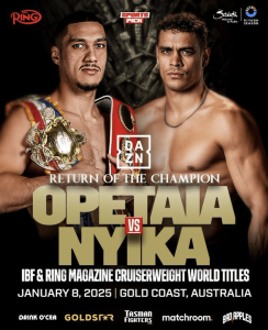 Jai Opetaia vs David Nyika: Date, fight time, TV channel, live stream and full card for huge world title bout