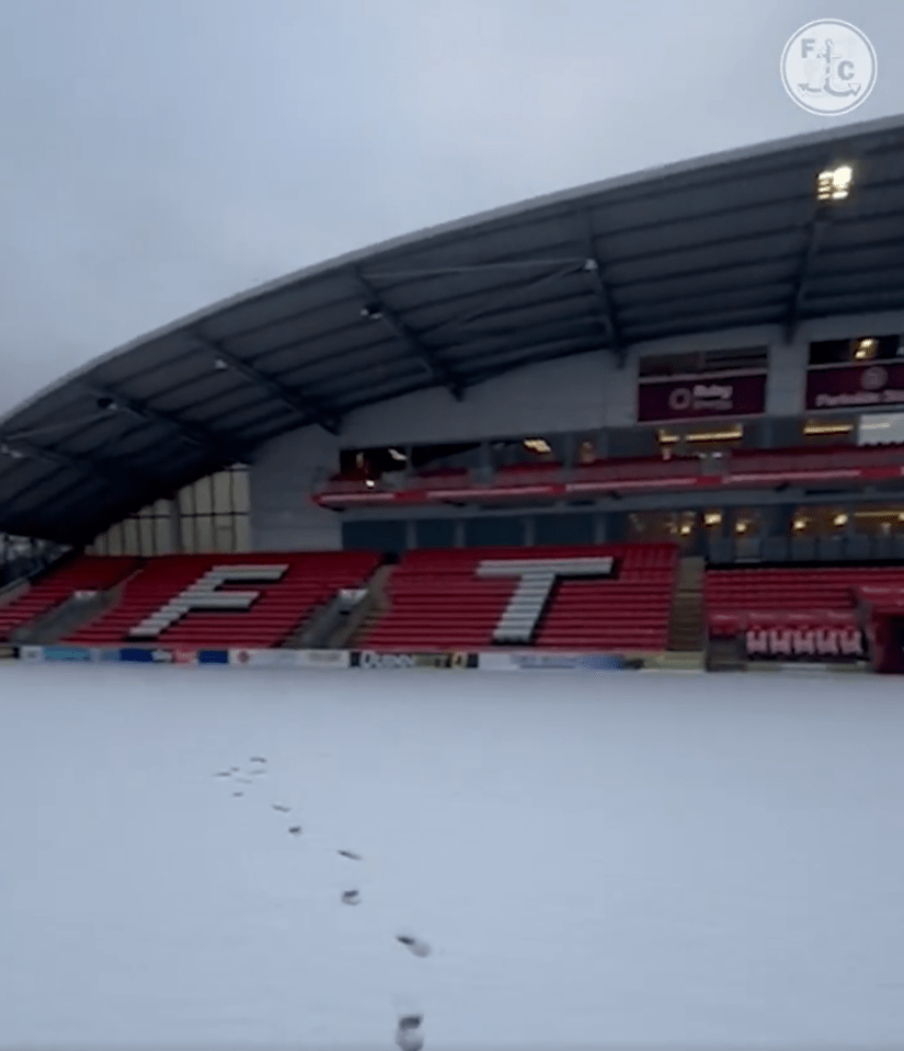 Two games OFF as heavy snow storms and sub-zero temperatures hit football fixtures with freezing rain to come