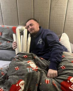 Littler copies Messi as he sleeps with trophy – but fans are more interested in darts star’s bedding