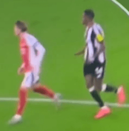 New footage leaves fans convinced Isak’s opener for Newcastle in Arsenal clash should have been ruled out