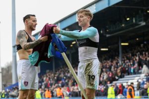 Burnley star Zian Flemming’s ‘unreal s***housery’ celebration goes viral after derby win over Blackburn