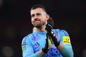 Newcastle star Martin Dubravka breaks down and leaves Emirates Stadium pitch in tears after Carabao Cup win