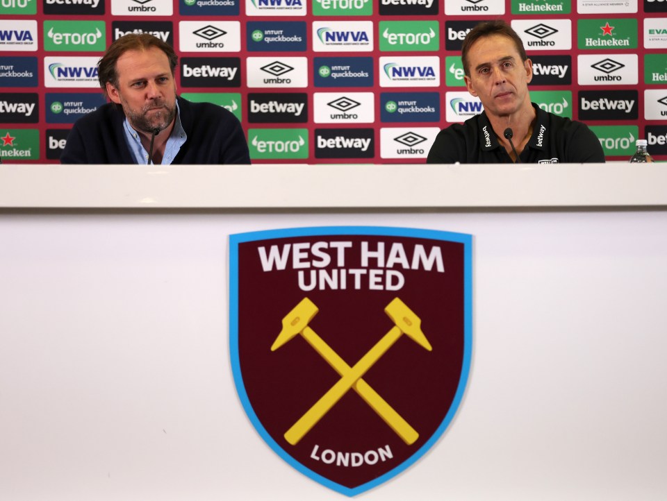 West Ham technical director Tim Steidten steps away from club’s training ground amid Julen Lopetegui rift