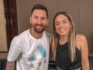 Glamorous sports presenter breaks silence on Lionel Messi affair rumours after ‘flirty look’ between pair went viral